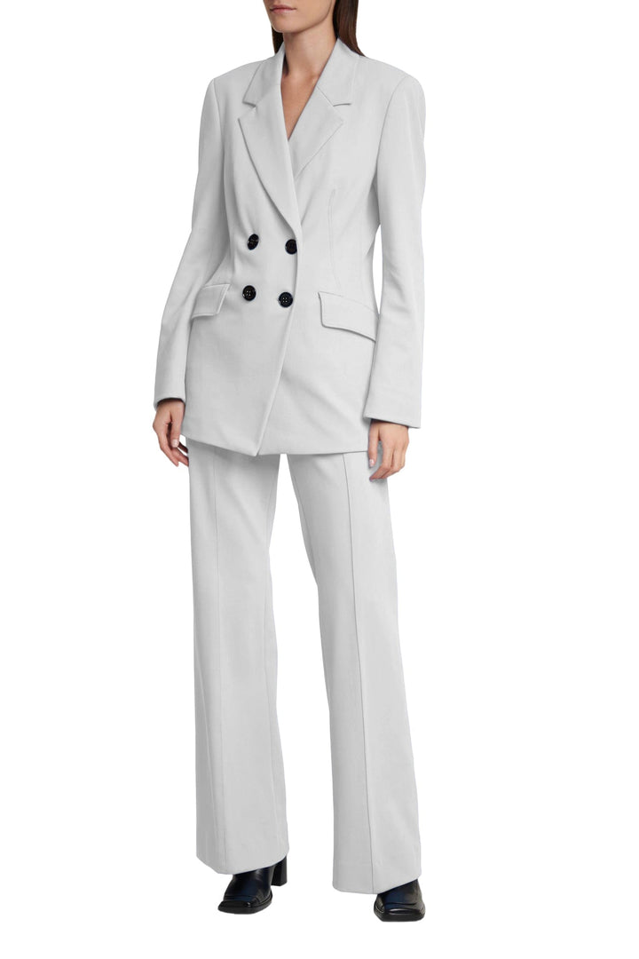 solovedress 2 Piece Double Breasted Notch Lapel Casual Women Suit (Blazer+Pants)