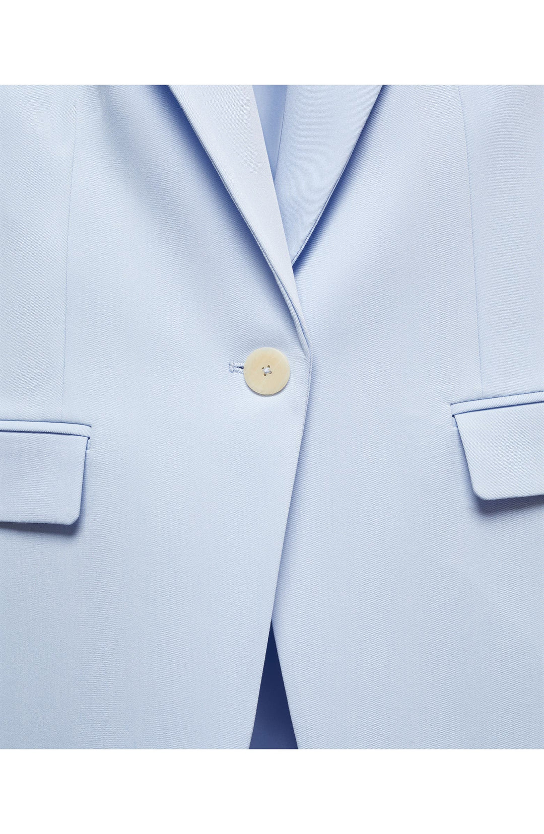 solovedress 2 Piece Light Blue Single Buttons Peak Lapel Women's Suit (Blazer+Pants）