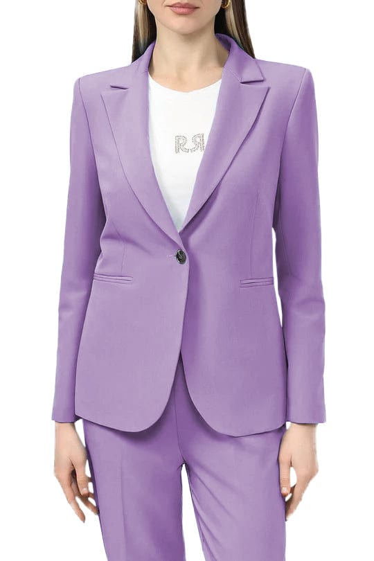 solovedress Business Casual 2 Piece Peak Lapel Women's Suit