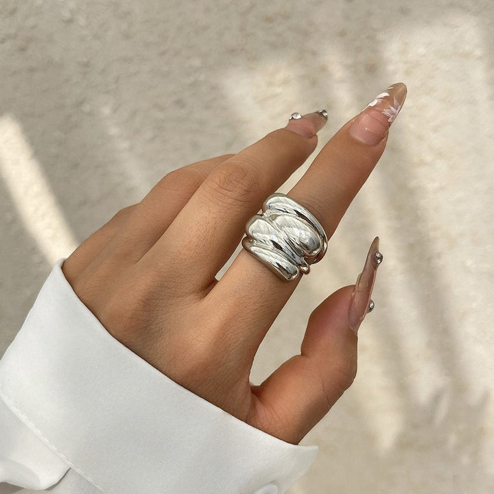 solovedress Women's Fashion Shiny Metal Rings